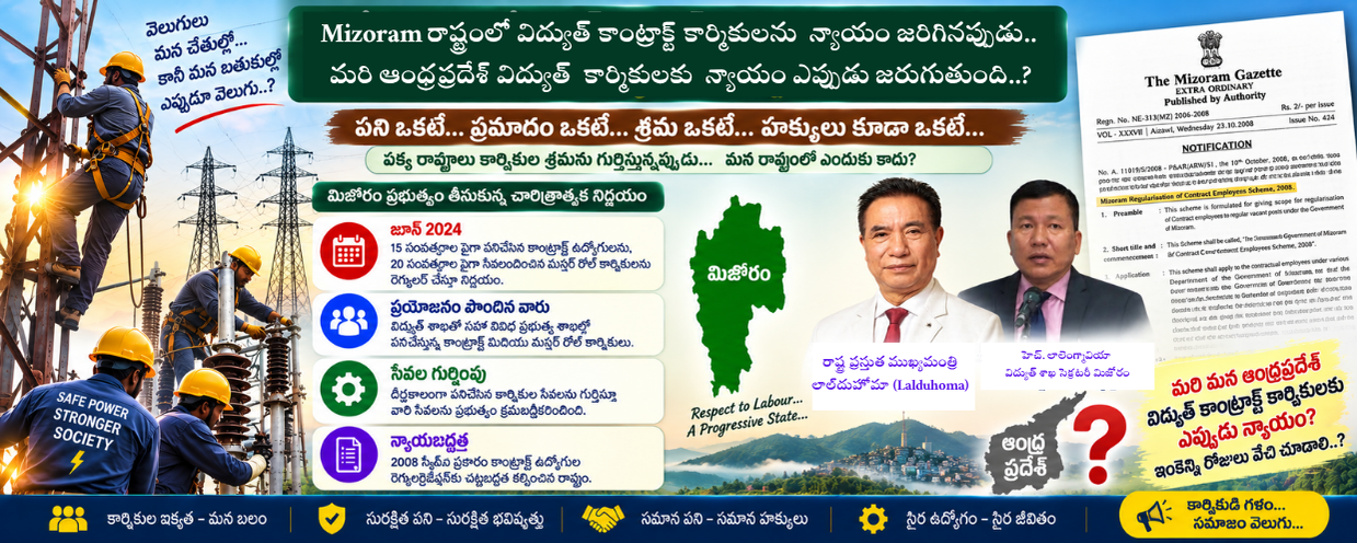 మిజోరాం గవర్నమెంట్ విలీనం